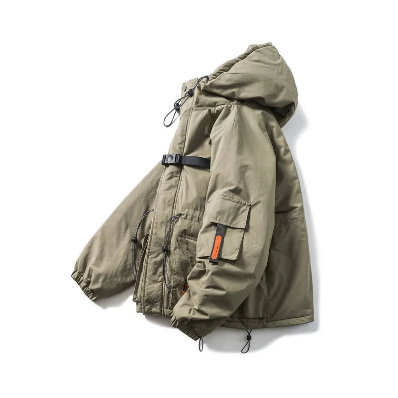 DAVILRAY SUITTO THICK PADDED UNISEX JACKET IN ARMY GREEN
