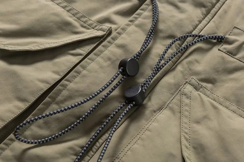 DAVILRAY SUITTO THICK PADDED UNISEX JACKET IN ARMY GREEN