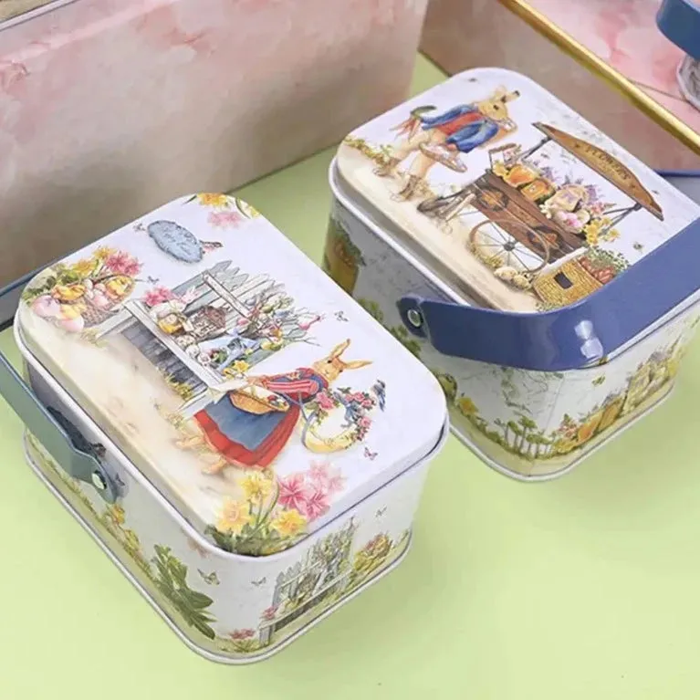 Decorative Easter Tinplate Gift Box Candy Tin Box