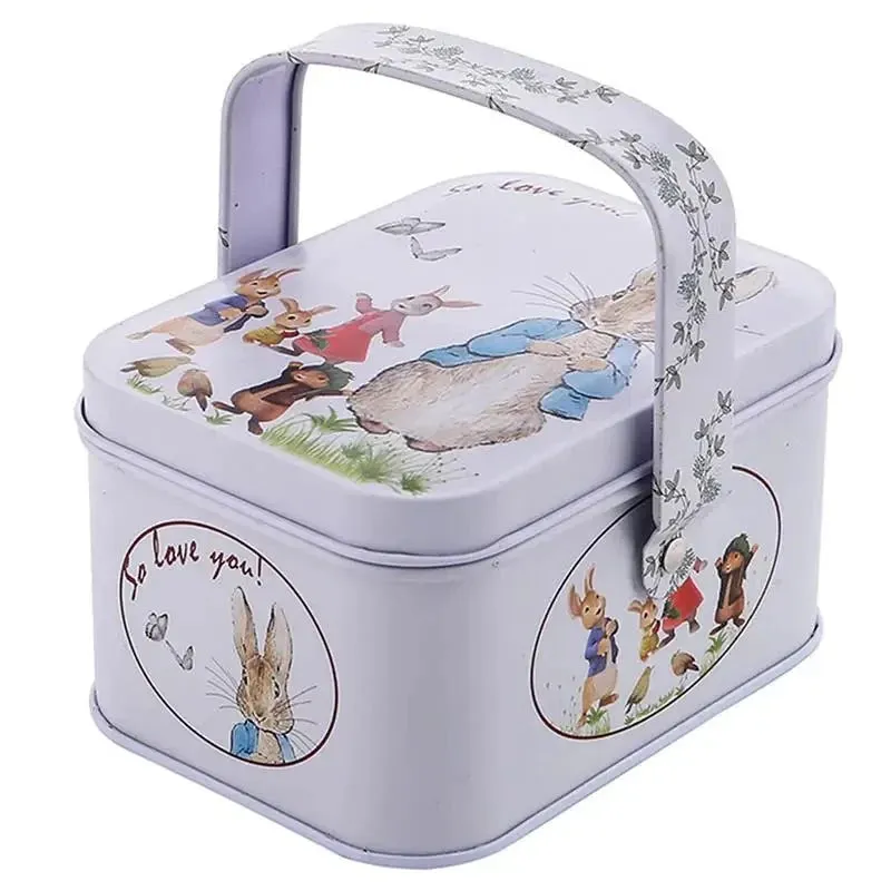 Decorative Easter Tinplate Gift Box Candy Tin Box