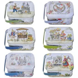 Decorative Easter Tinplate Gift Box Candy Tin Box