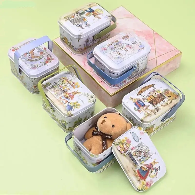 Decorative Easter Tinplate Gift Box Candy Tin Box