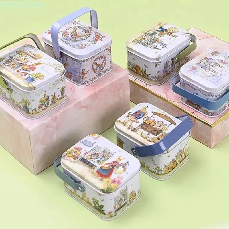 Decorative Easter Tinplate Gift Box Candy Tin Box
