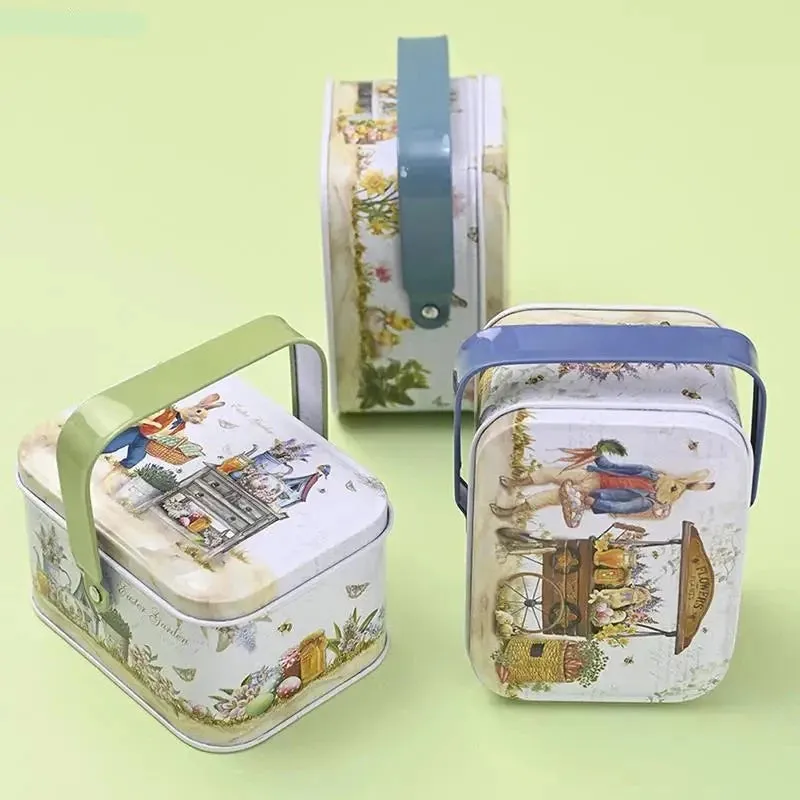 Decorative Easter Tinplate Gift Box Candy Tin Box