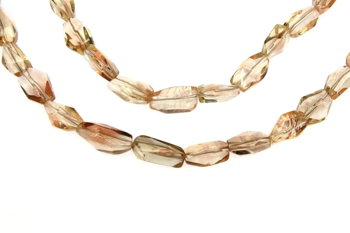 Double Strand Oregon Sunstone Necklace