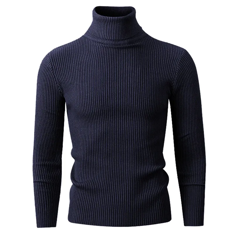 Dutton - Ribbed Turtleneck Jumper for Style and Warmth