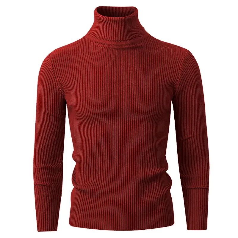 Dutton - Ribbed Turtleneck Jumper for Style and Warmth