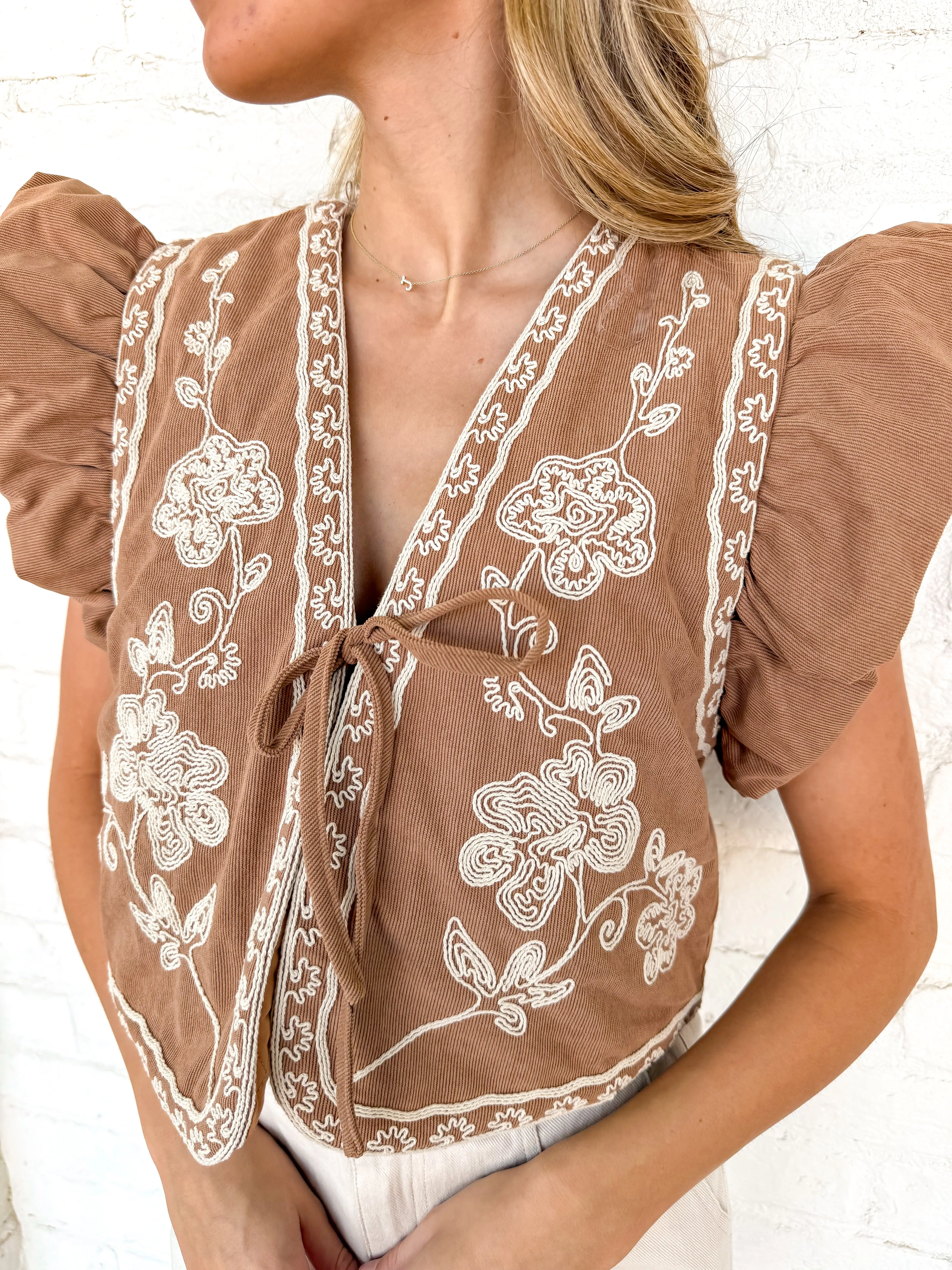 Feels Like Fall Camel Top