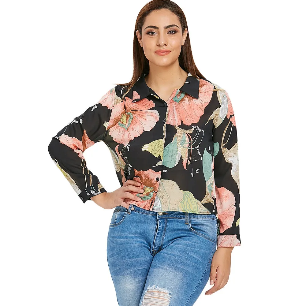 Floral Plus Size Shirt