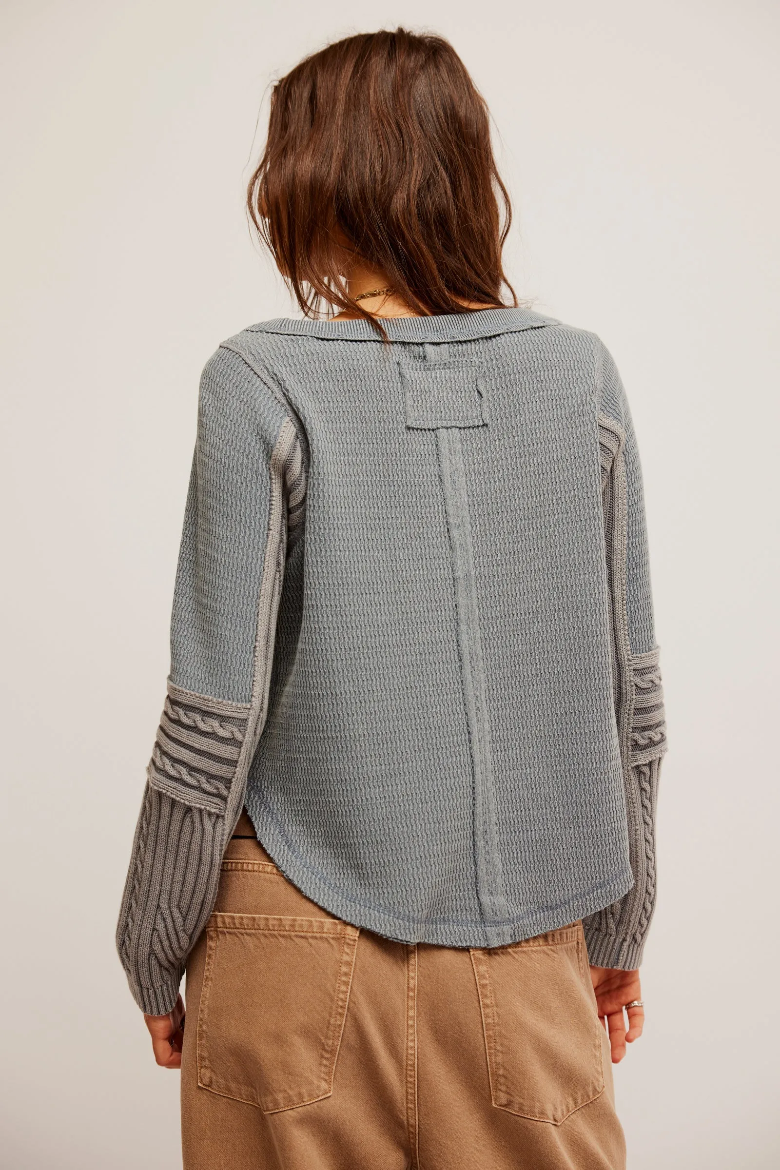 Free People Swinging Cable Cuff- Weathervane Combo