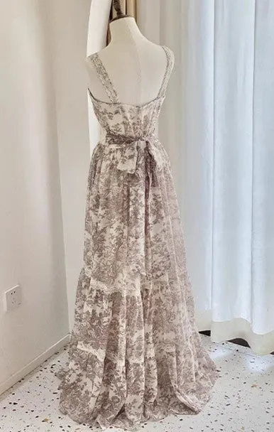 Gunne Sax Remake Rare Sleeveless Floral Dress