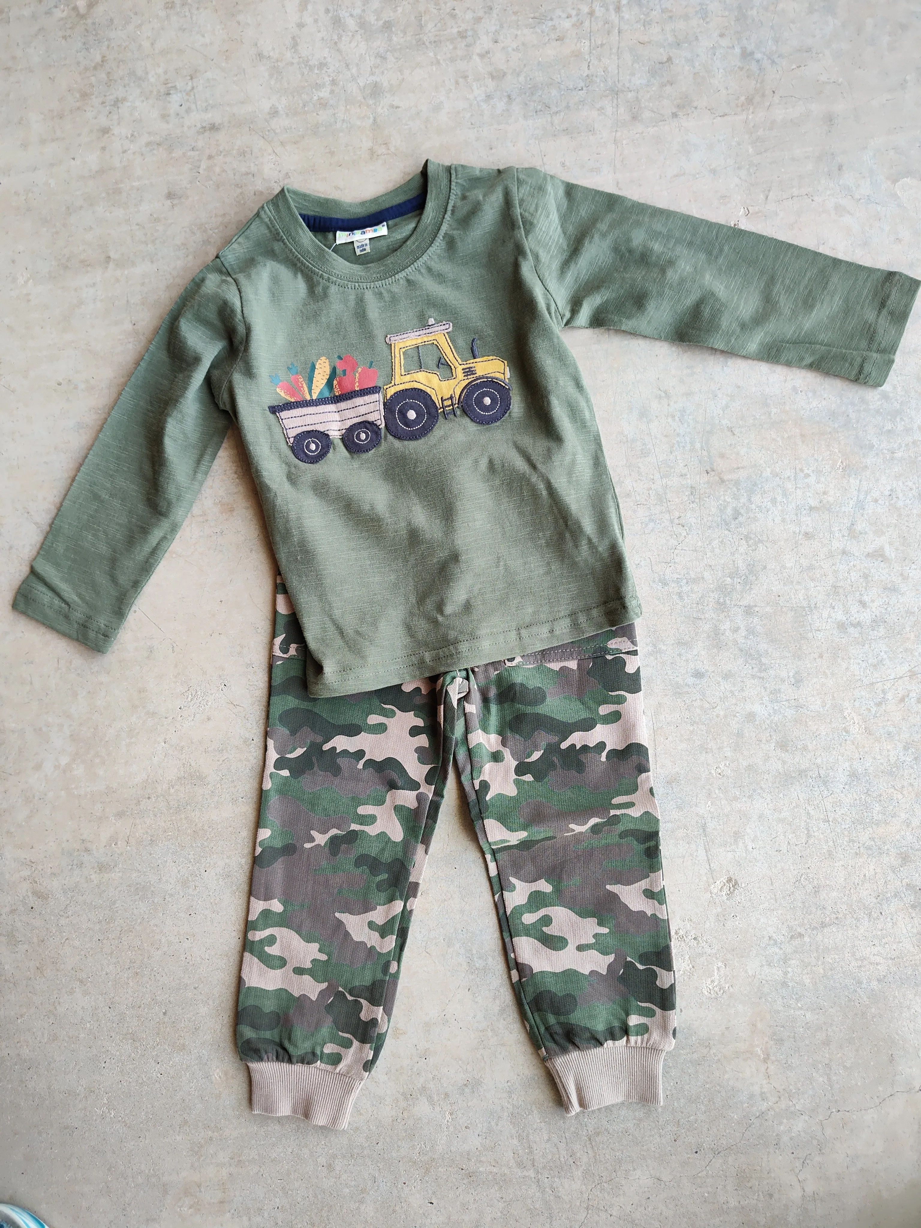 Harvesting Tractor and Camo Jogger Set |