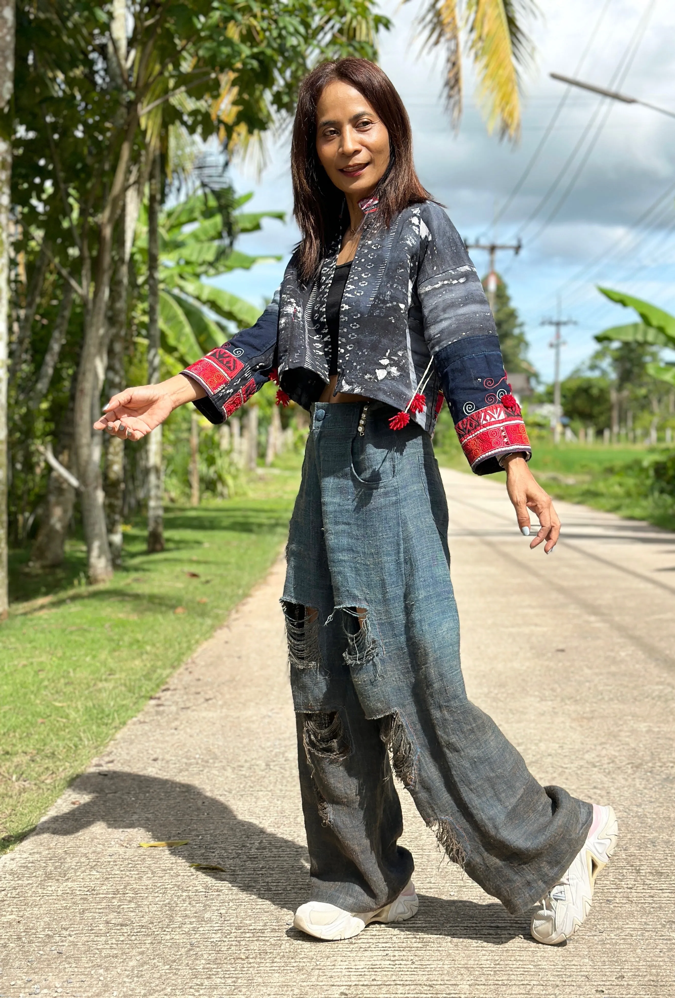 Hemp Crop Top Jacket