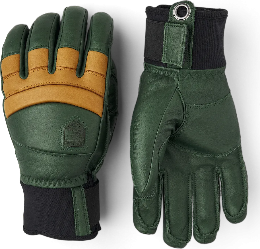 Hestra Fall Line 5-Finger Forest/Cork | Buy Hestra Fall Line 5-Finger Forest/Cork here | Outnorth
