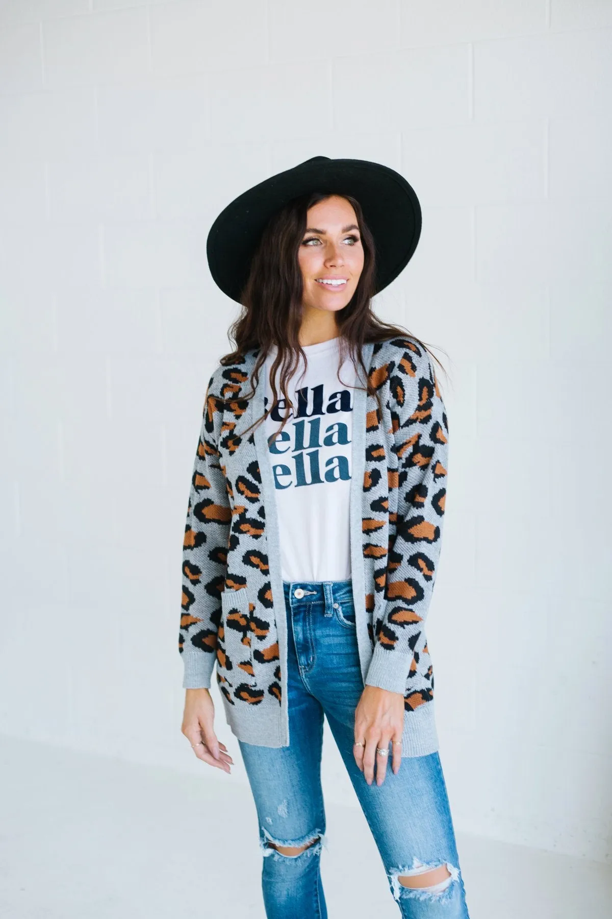 Leopard Pocket Cardigan