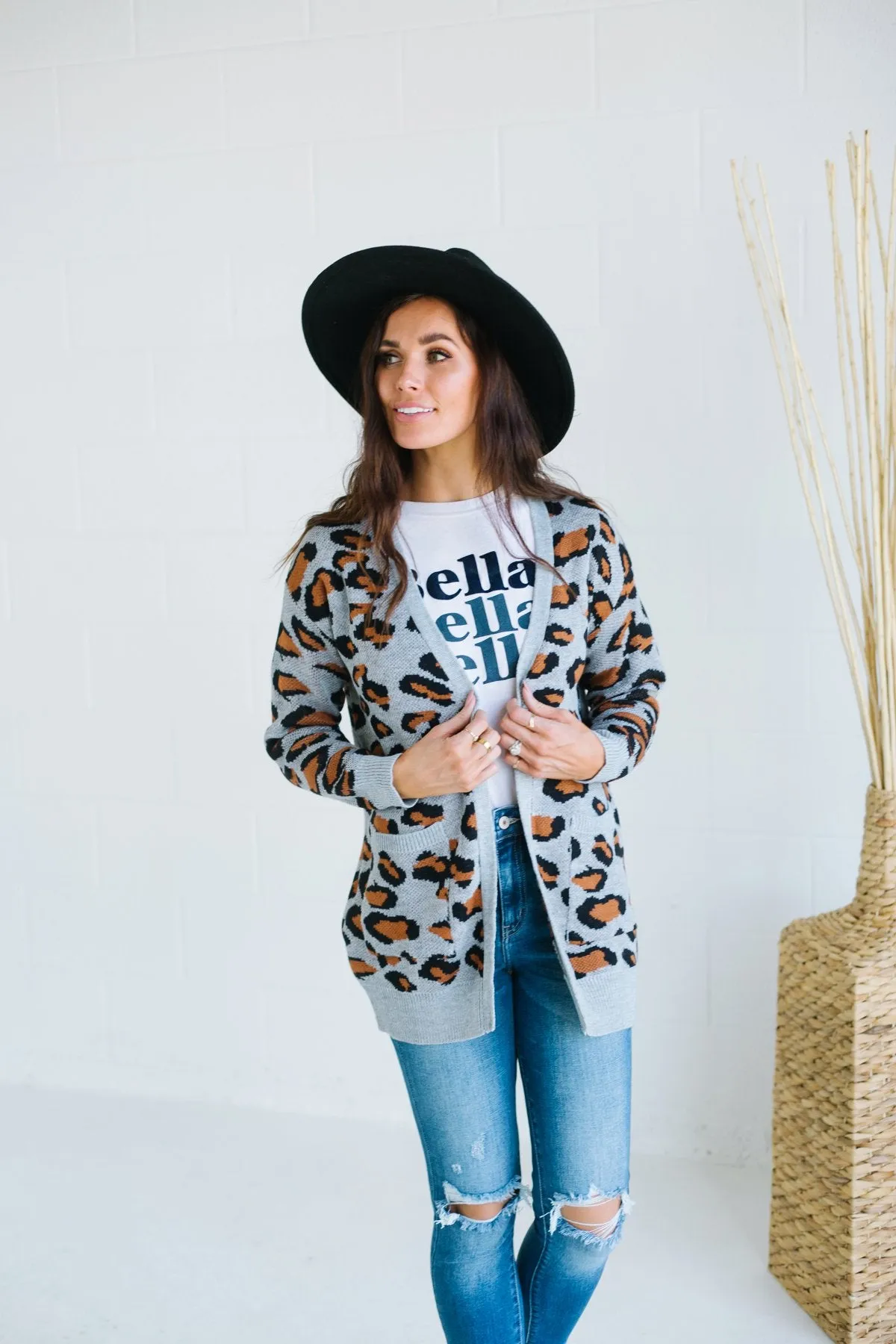 Leopard Pocket Cardigan