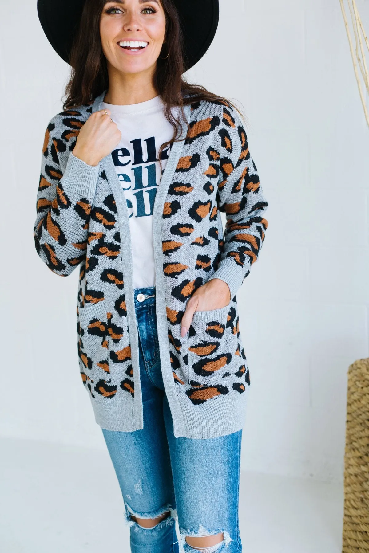 Leopard Pocket Cardigan