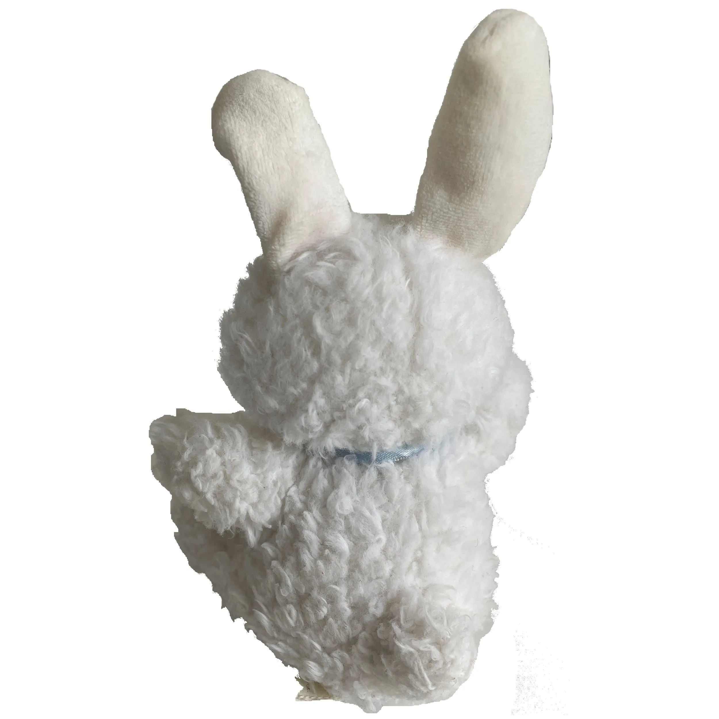Little Suzy's Zoo White Lulla Bunny Plush Toy 7" with Rattle Baby Toddler Vintage Collectible USA Doll by Prestige Toy