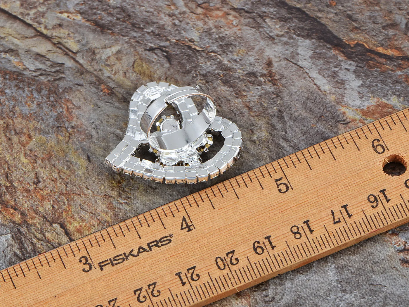 Love Statement Heart Shape Flower Trend Ring