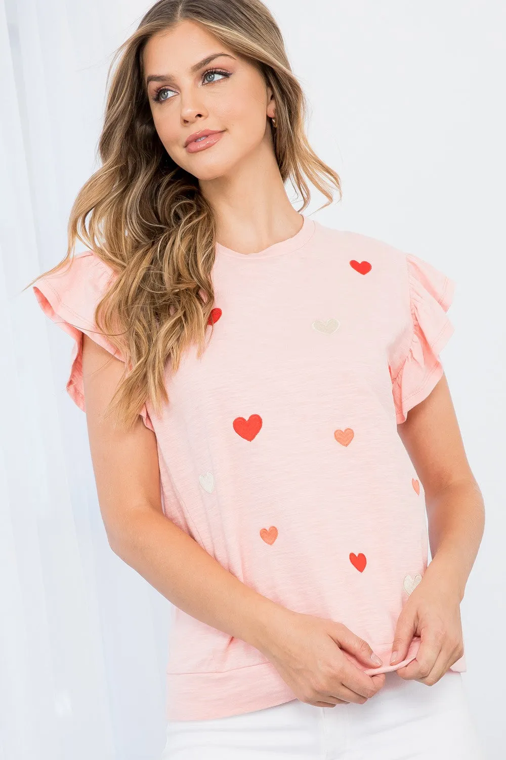 Lover Ruffle Sleeve Blouse