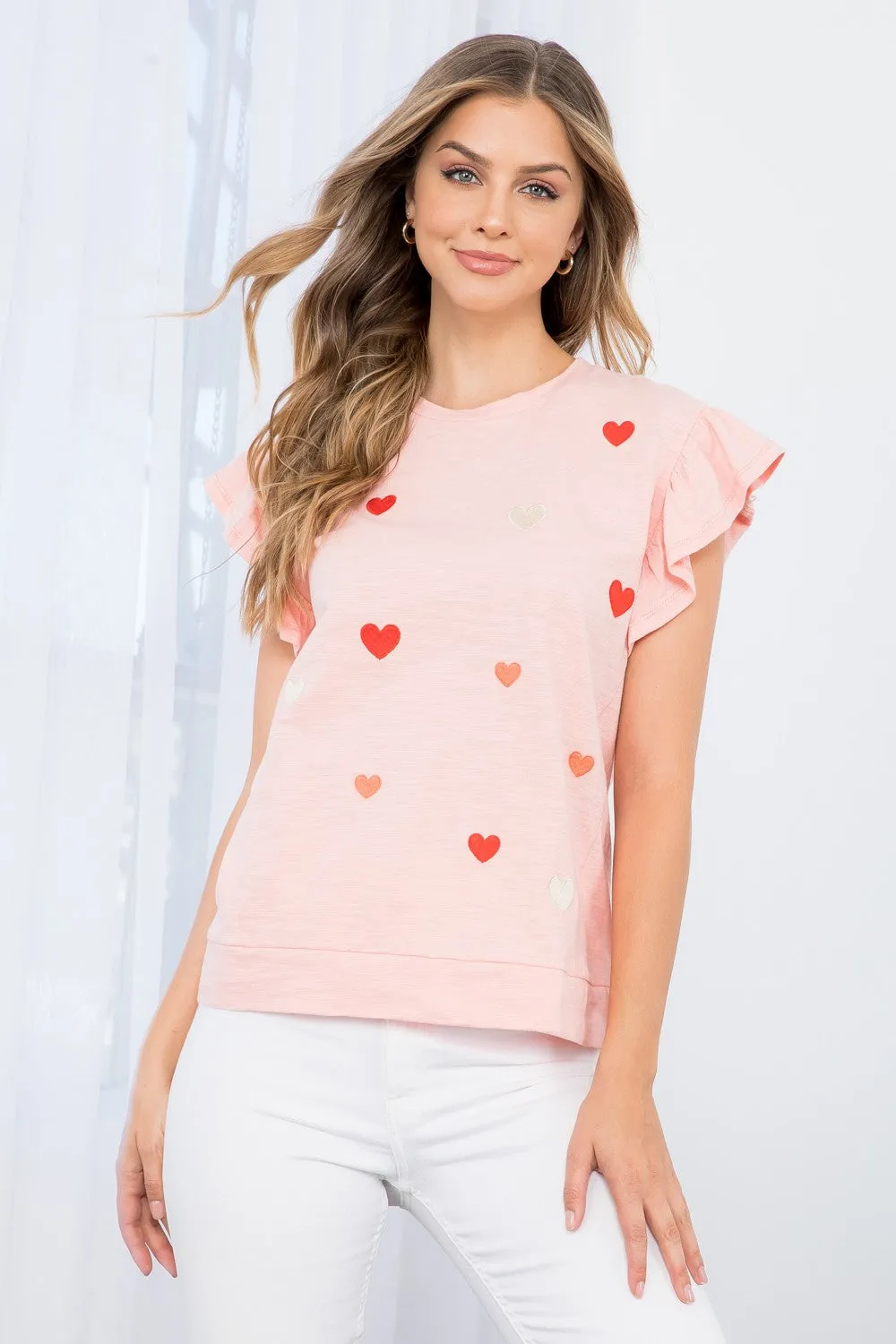 Lover Ruffle Sleeve Blouse