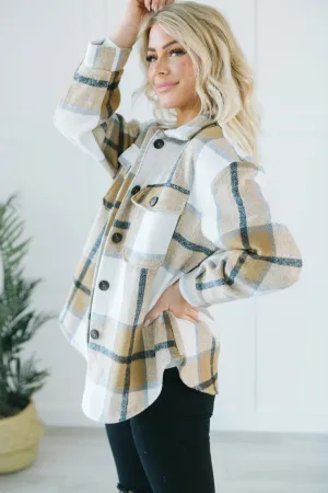 Lux Plaid Button Up