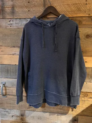 Marni Hooded Vintage Washed Fleece in Navy