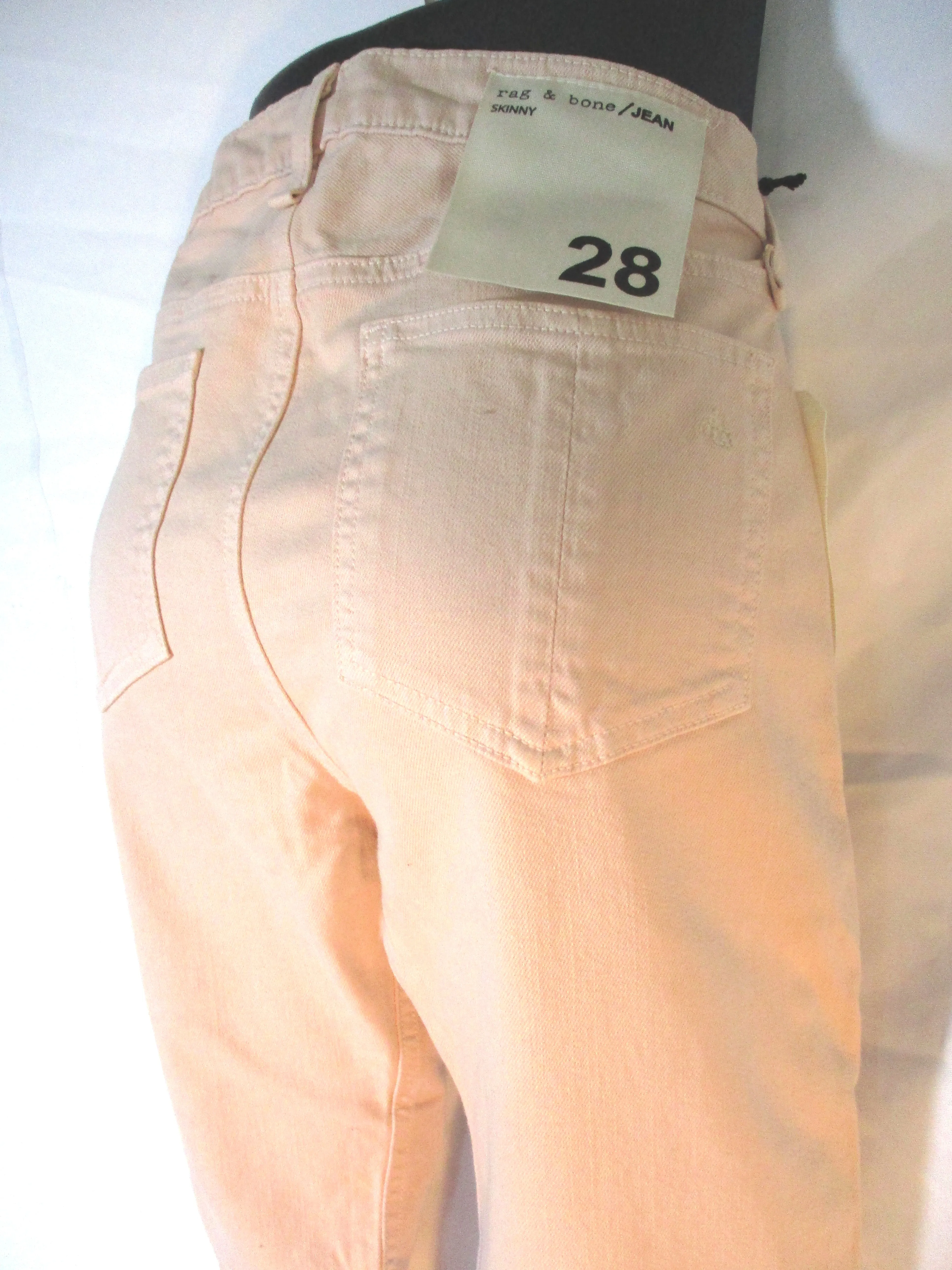 NEW RAG & BONE ROSE SKINNY Jean Pant 28 BLUSH Pink NWT