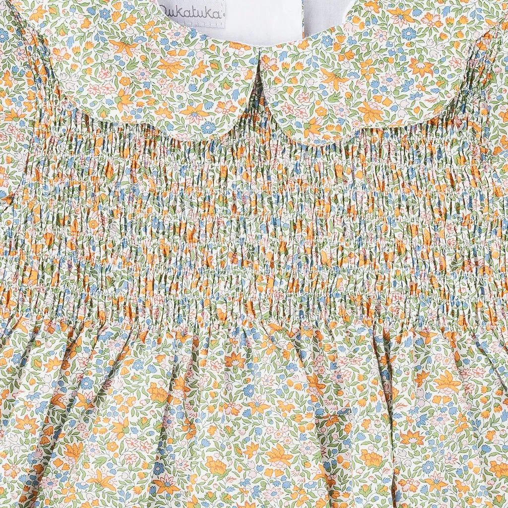 Olivia Orange Floral Dress