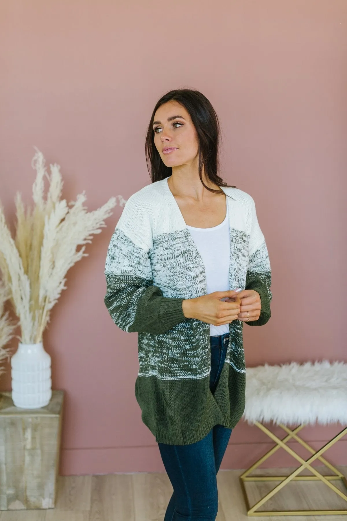 Ombré Sweater Cardigan