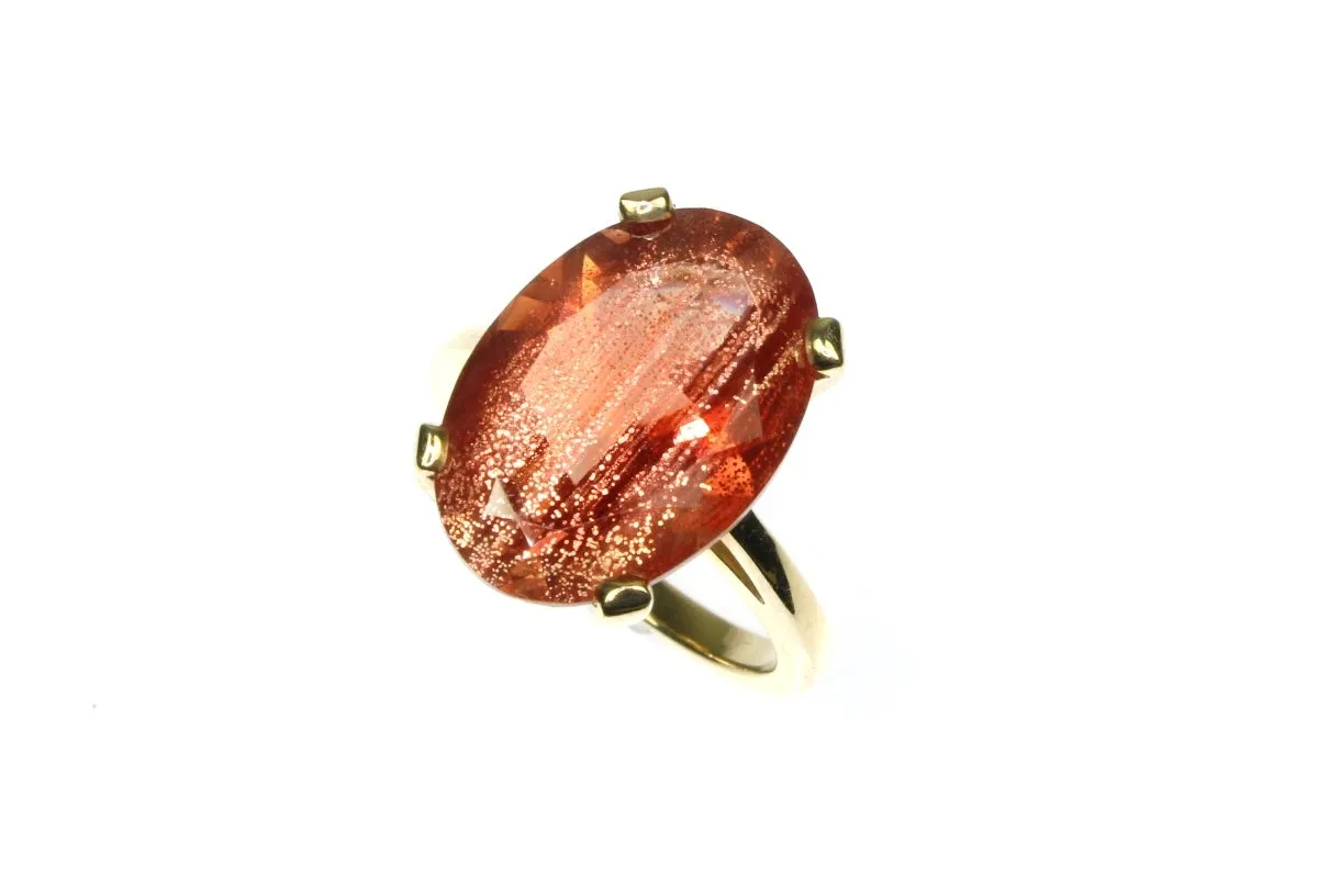 Oregon Sunstone Schiller Ring