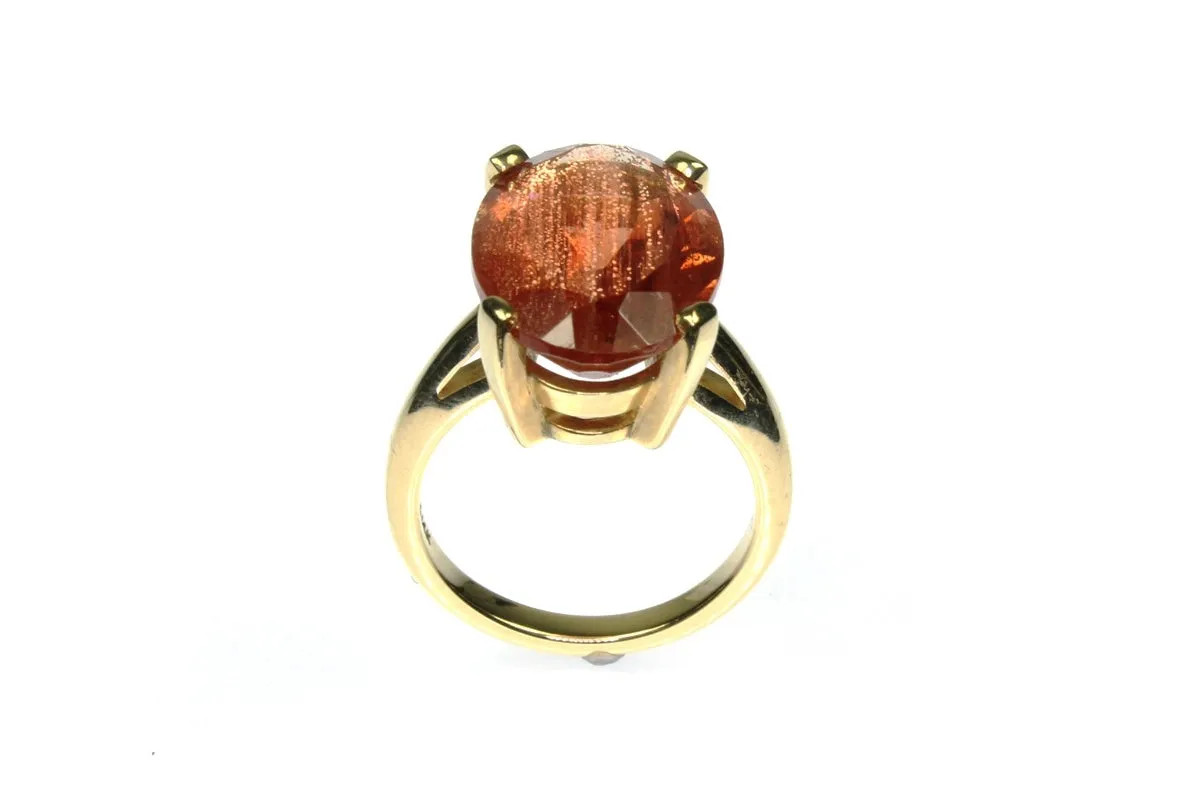 Oregon Sunstone Schiller Ring