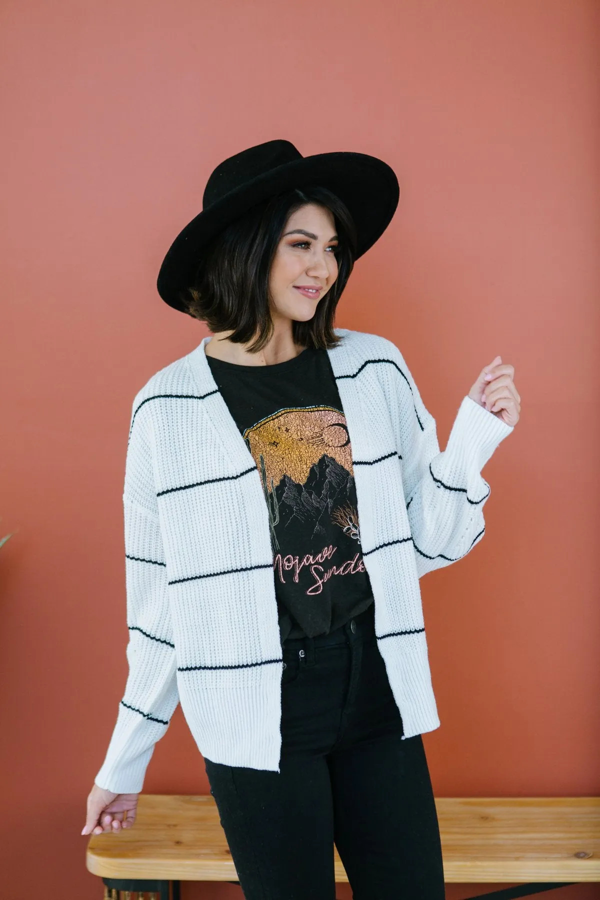 Pencil Striped Cardigan
