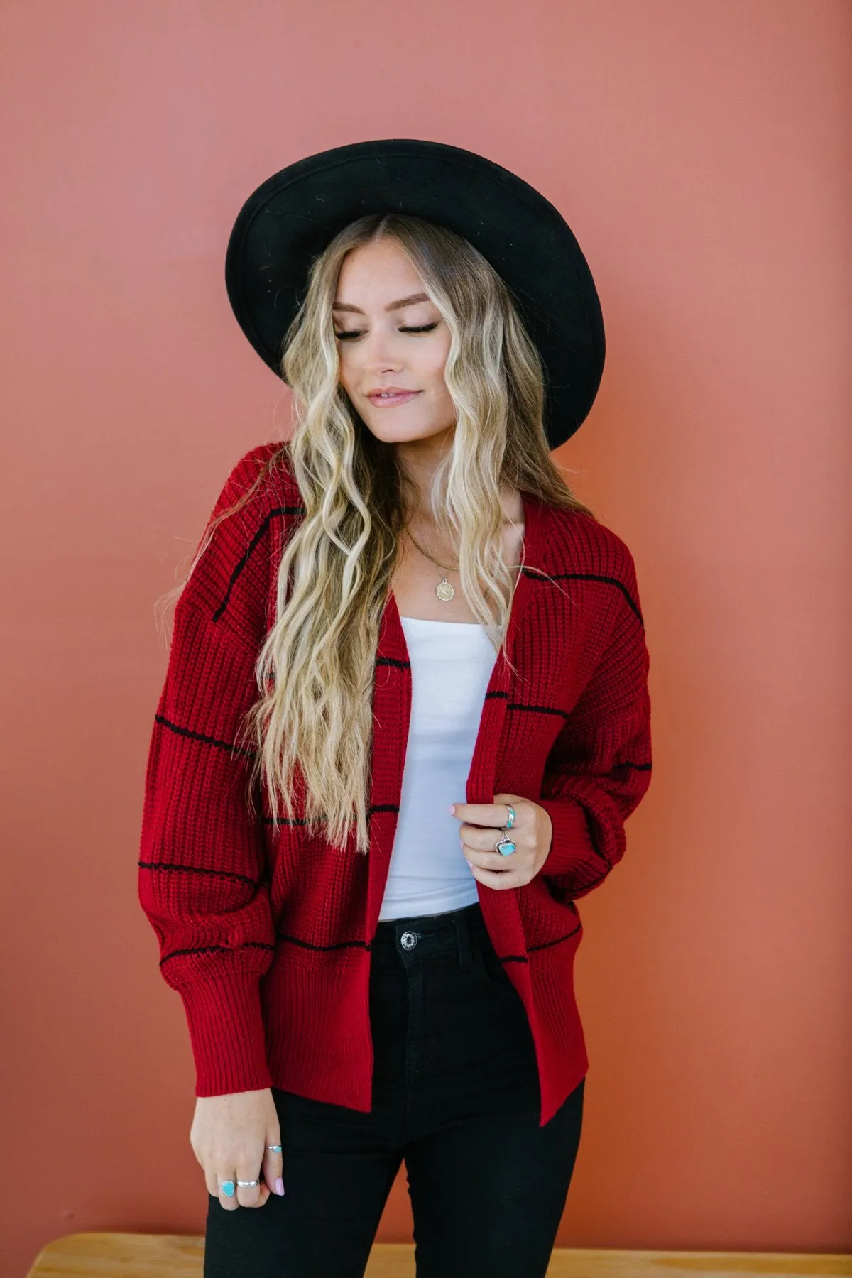 Pencil Striped Cardigan