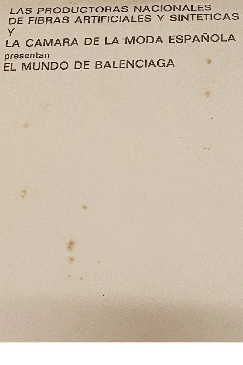 Rare 1974 Balenciaga Spanish Exhibition Catalogue W Joan Miro Illustration