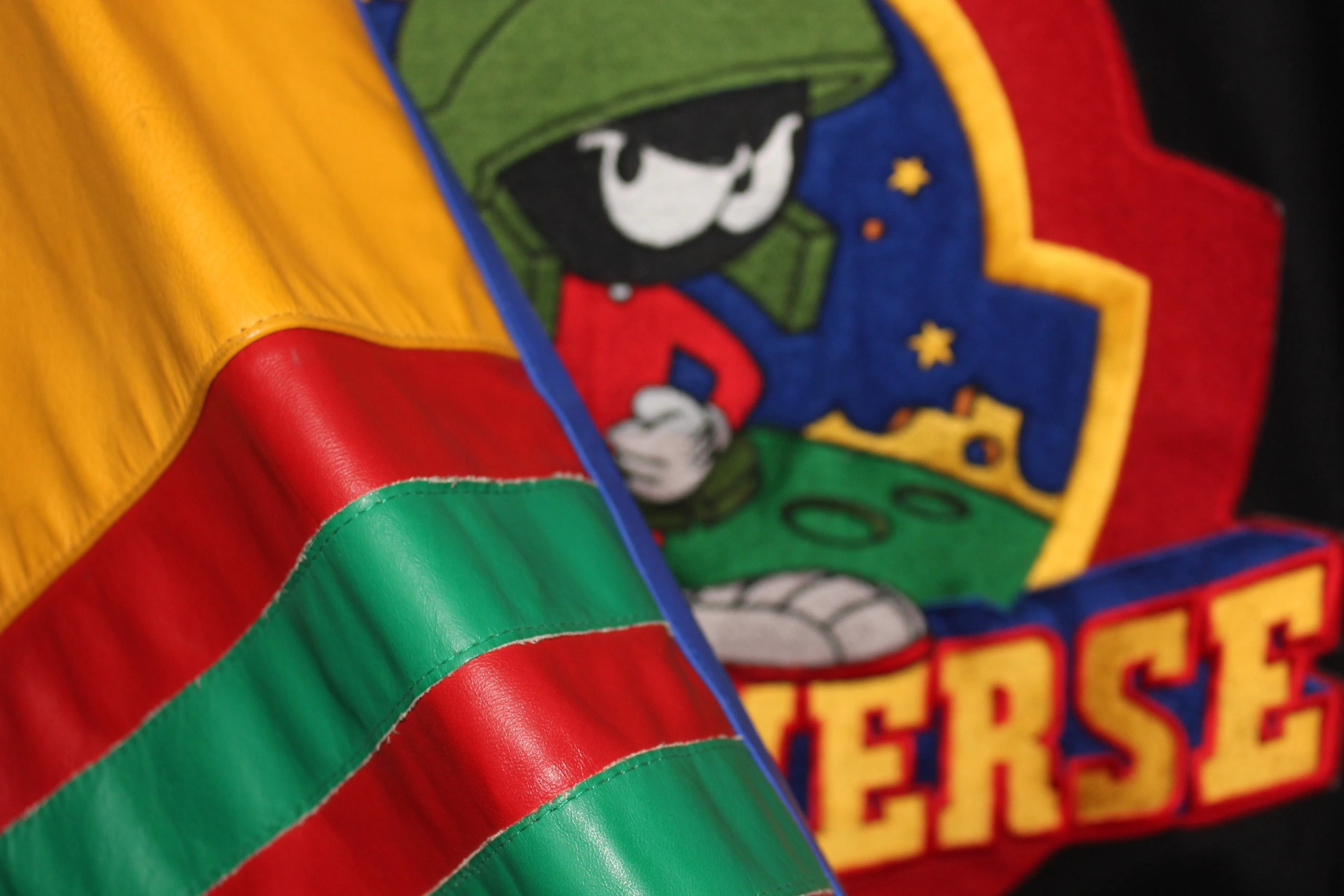 Rare Marvin the Martian Jeff Hamilton Leather Jacket (XL)