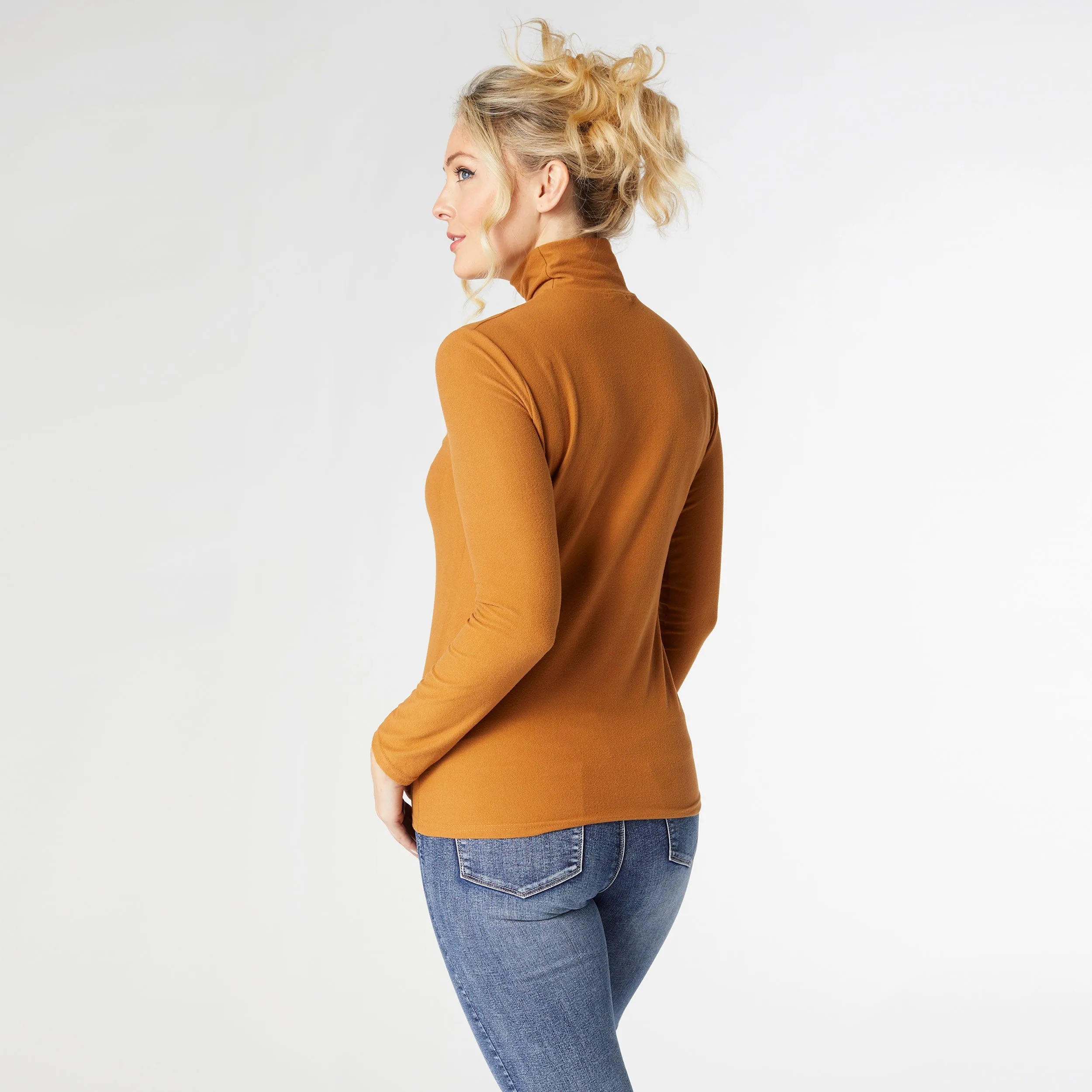 Reign Long Sleeve Turtleneck - Brown
