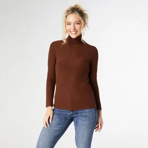 Reign Long Sleeve Turtleneck - Espresso