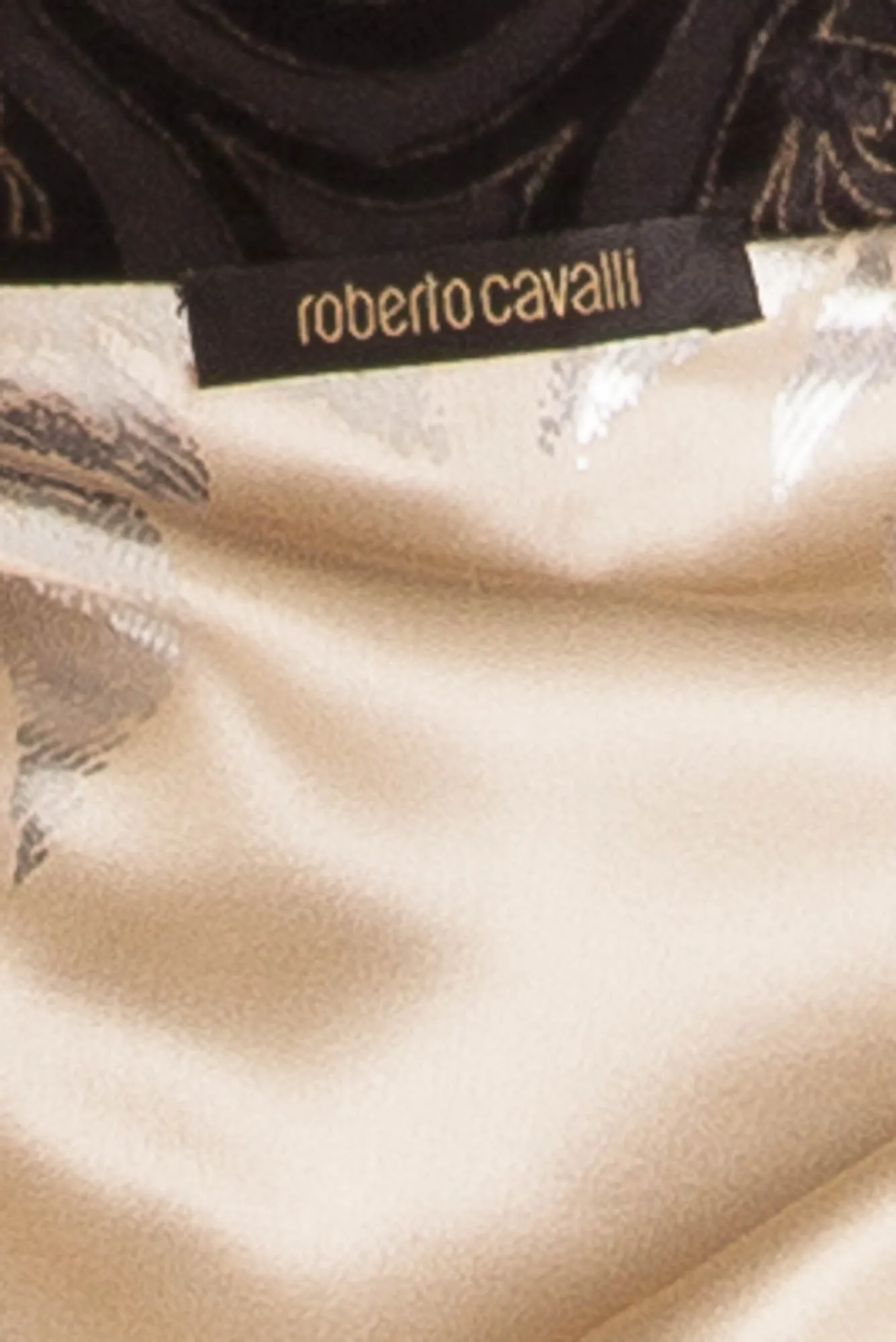 Roberto Cavalli - As Seen on the 2006 Runway Collection - Black Velvet Brocade Robe with Floral Oriental Kimono Silk Lining - IT 40
