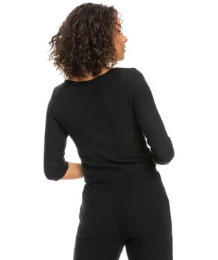 Roxy Looking Good Tie Front Cardigan Top