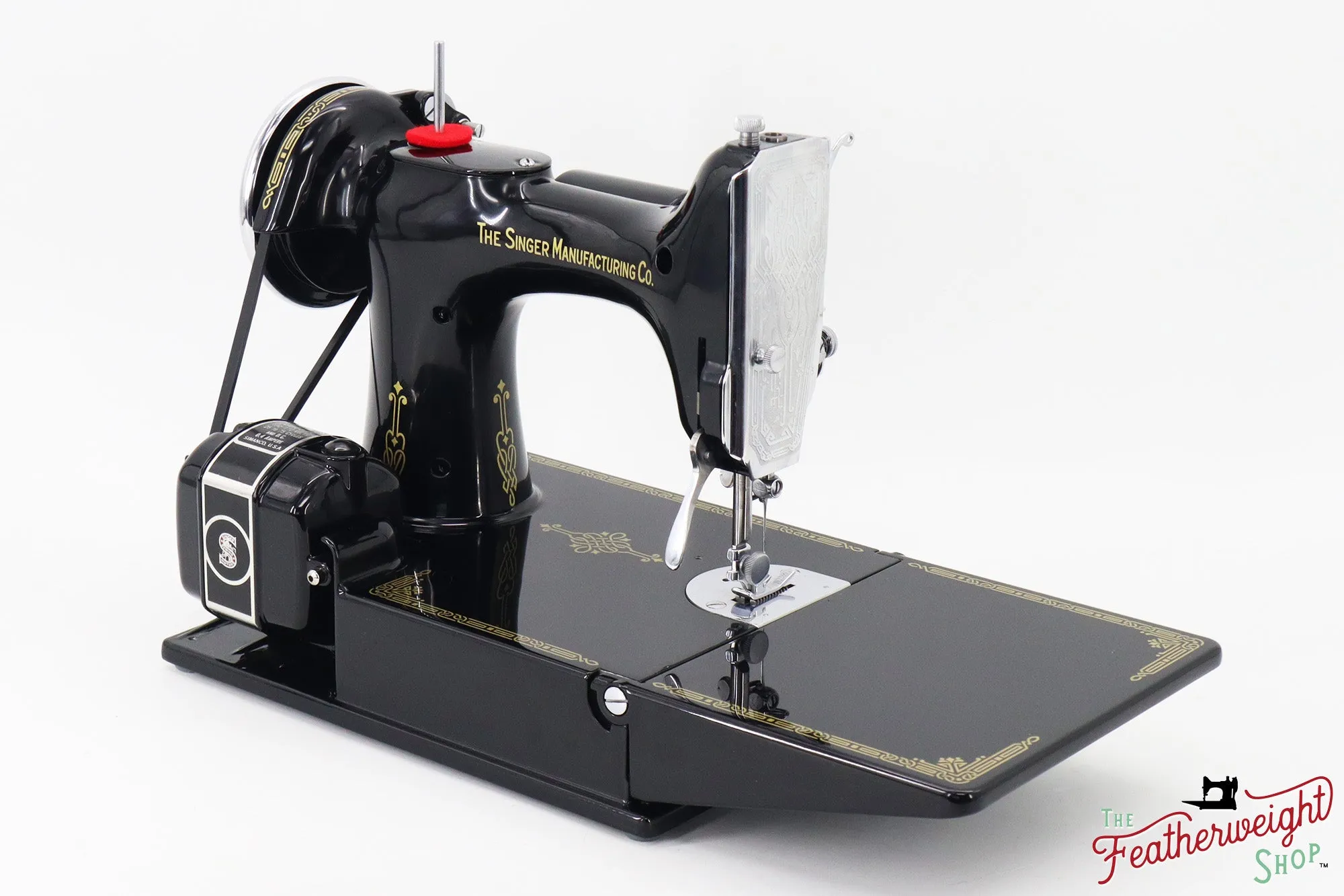 Singer Featherweight 221, "First-Run" 1933 AD54266* - Fully Restored in Gloss Black