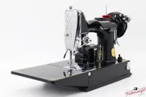 Singer Featherweight 221, "First-Run" 1933 AD544*** - Fully Restored in Gloss Black - Provenance Included!
