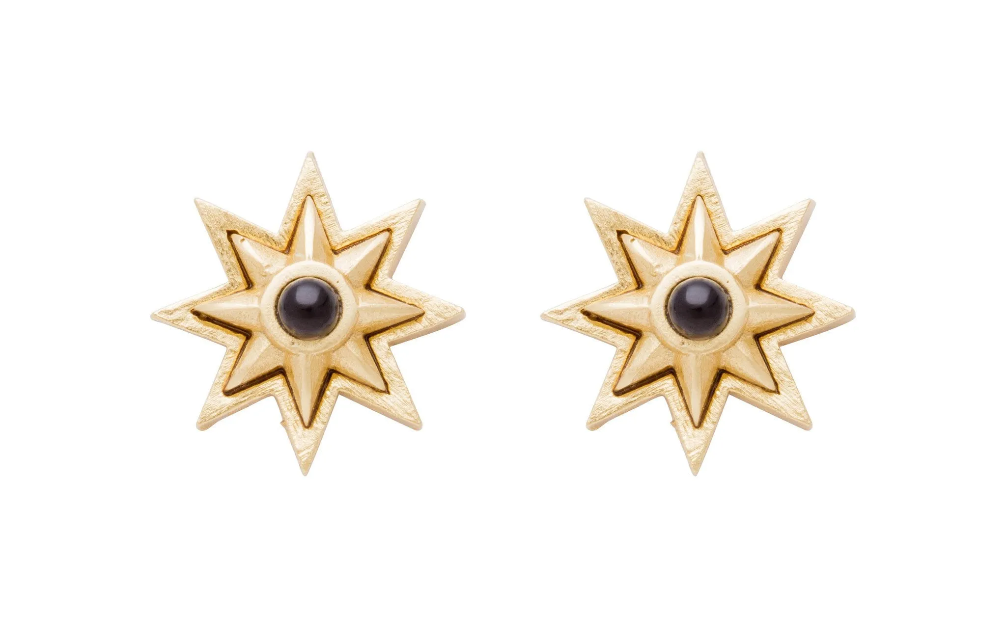 Sunburst Stone Earring