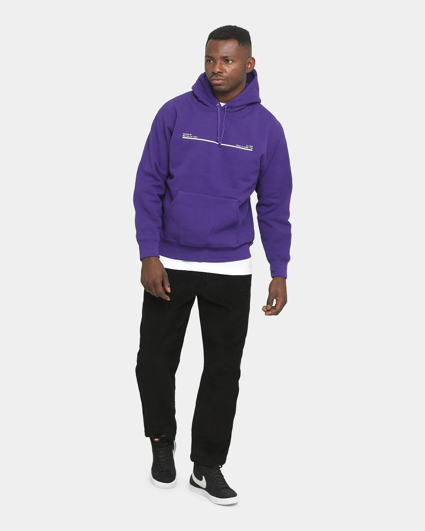 Supreme Shop Hooded Sweatshirt Purple