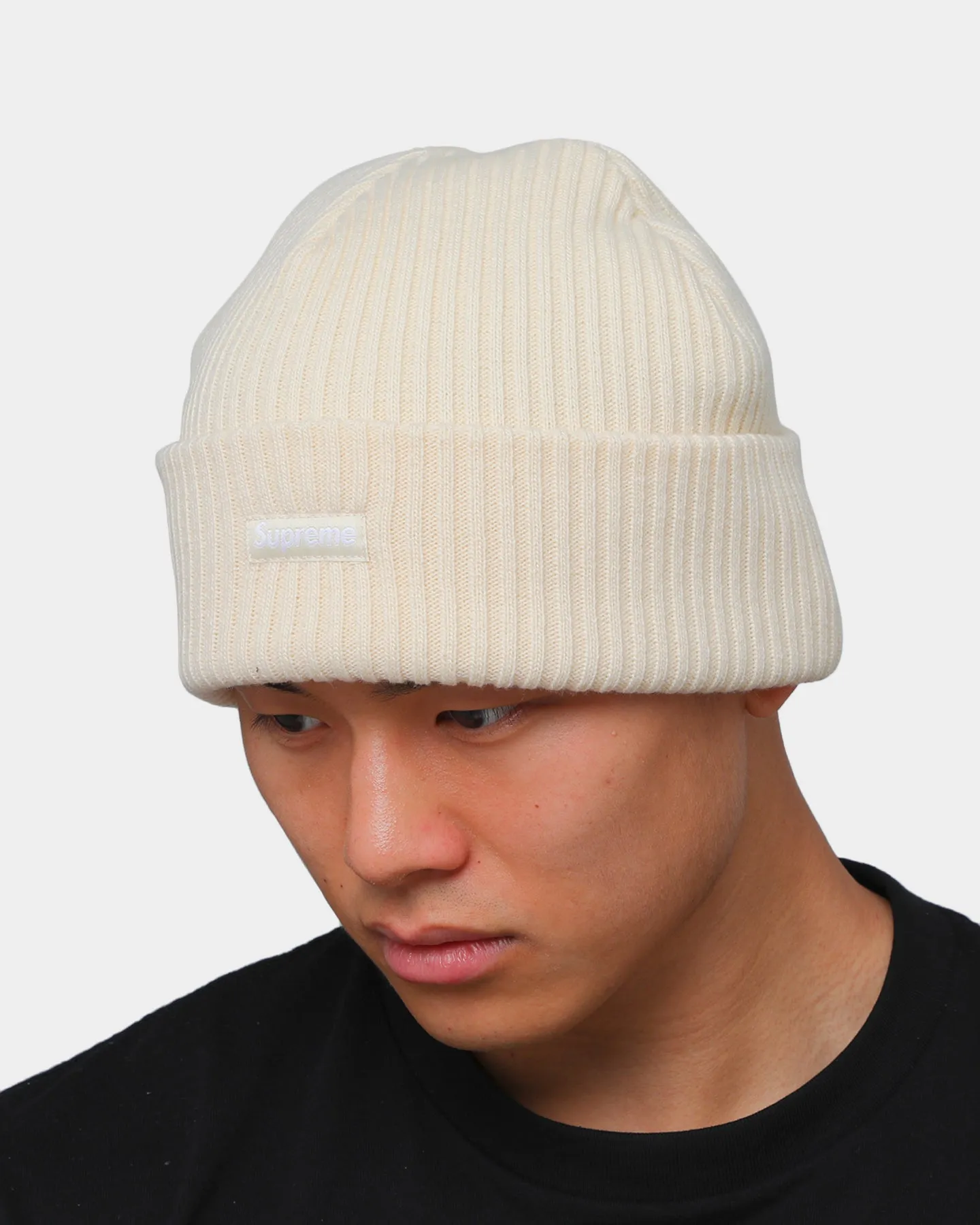 Supreme Wide Rib Beanie Natural