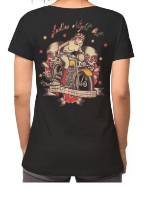 T-Shirt "Built for speed" BIKE WOMAN OLD VINTAGE DESIGN