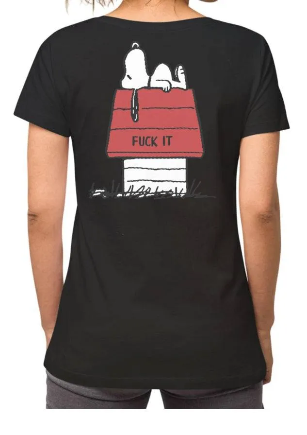 T-shirt "Snoopy f... it"