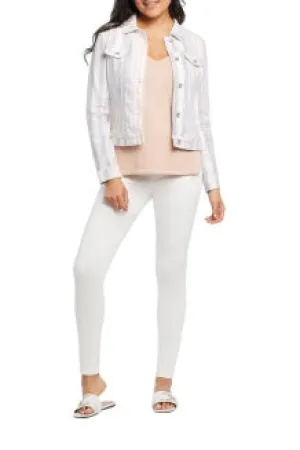 Tribal Jean-Style Striped Jacket 7328O-2021-1192 Sea Fog - 1 ONLY SIZE XXL - 20% OFF