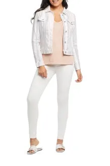 Tribal Jean-Style Striped Jacket 7328O-2021-1192 Sea Fog - 1 ONLY SIZE XXL - 20% OFF