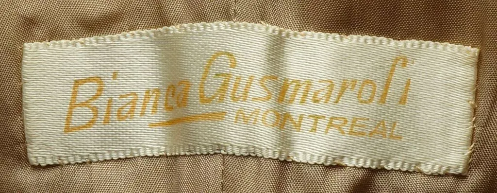 Vintage 1940s Evening Gown by Bianca Gusmaroli Canadian Couturier - Size S